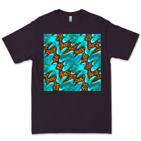 Plum turquoise leopard seamless pattern Premium Tee - BundleAndBundleShop