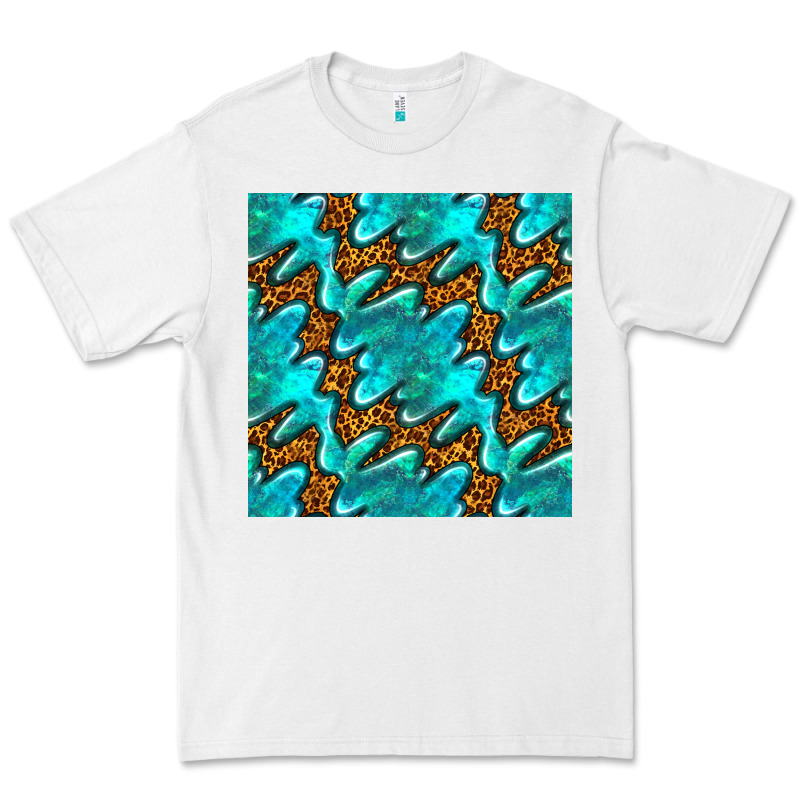 Turquoise Leopard Seamless Pattern Premium Tee by BundleAndBundleShop | Teevron