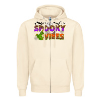 Sandshell Spooky vibes Zipper Hoodie - NancyCooperArtShop
