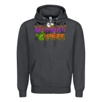 Smoke Spooky vibes Zipper Hoodie - NancyCooperArtShop