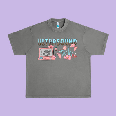 Ultrasound Tech Urban Heavy Tee Designed By Maliassmallbusiness