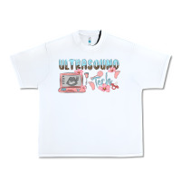 White ultrasound tech Urban Heavy Tee - MaliasSmallBusiness
