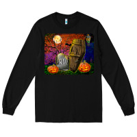 Black headstone and coffin mousepad Long Sleeve Tee - BundleAndBundleShop