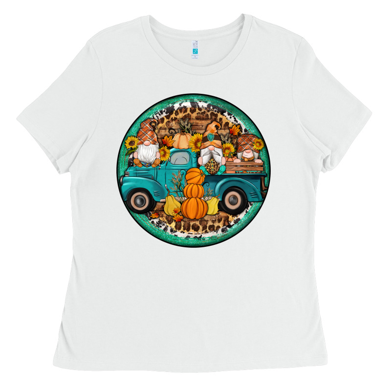 Fall Gnomes Round Earrings 3 Ladies Tee by Artiststas | Teevron