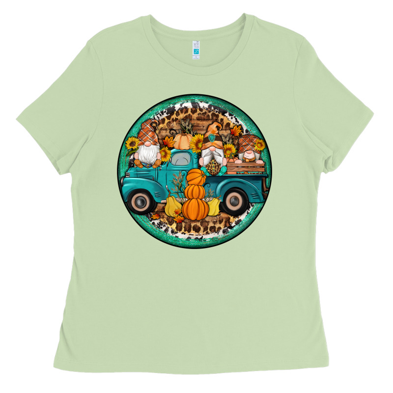 Fall Gnomes Round Earrings 3 Ladies Tee by Artiststas | Teevron