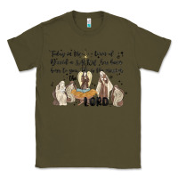 Army Green nativity Classic Tee - MaliasSmallBusiness