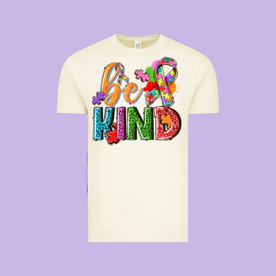 Autism Be Kind Vintage Tee Designed By Nancycooperartshop
