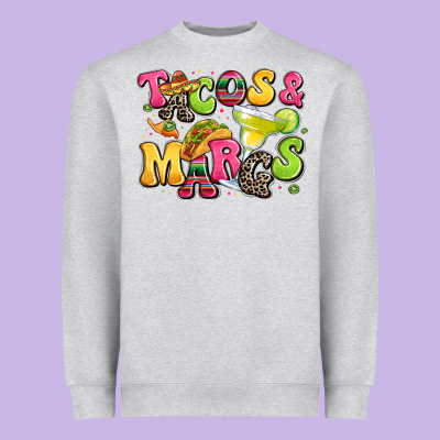 Tacos And Margaritas Heavyweight Sweatshirt Designed By Lillyallendesigns