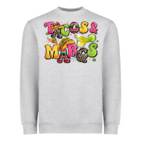 Heather Grey tacos and margaritas Heavyweight Sweatshirt - LillyAllenDesigns