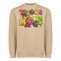 Mushroom tacos and margaritas Heavyweight Sweatshirt - LillyAllenDesigns