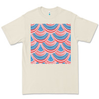 Bone american flag seamless pattern Premium Tee - BundleAndBundleShop