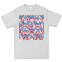 Dove Grey american flag seamless pattern Premium Tee - BundleAndBundleShop