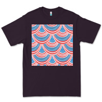 Plum american flag seamless pattern Premium Tee - BundleAndBundleShop