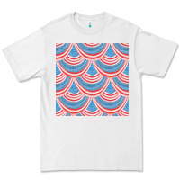 White american flag seamless pattern Premium Tee - BundleAndBundleShop