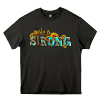 Asphalt she is strong with cross Heavy Core Tee - AdoDesignShop