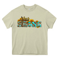 Mossy she is strong with cross Heavy Core Tee - AdoDesignShop