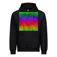 Black colorful tiger seamless pattern Urban Hoodie - BundleAndBundleShop