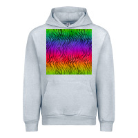 Heather Grey colorful tiger seamless pattern Urban Hoodie - BundleAndBundleShop