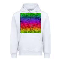 White colorful tiger seamless pattern Urban Hoodie - BundleAndBundleShop