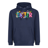 Navy Western Easter day Heavyweight Hoodie - HowdyJamesFarm