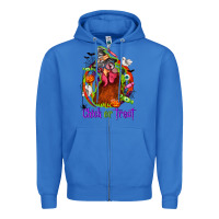 True Royal Chick or treat Halloween Zipper Hoodie - NancyCooperArtShop