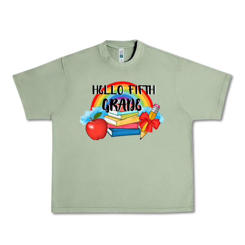 Back To School Hello Fifth Grade 3200x2400 Urban Heavy Tee by AdoDesignShop | Teevron
