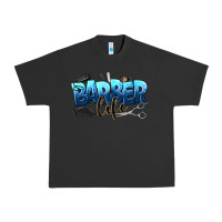 Pigment Black barber life Urban Heavy Tee - NancyCooperArtShop