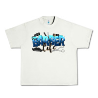 Pistachio barber life Urban Heavy Tee - NancyCooperArtShop