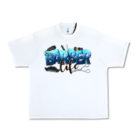 White barber life Urban Heavy Tee - NancyCooperArtShop