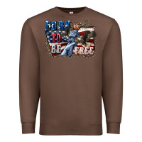 Chestnut Born to be free Premium Sweatshirt - CowGirlArtShop