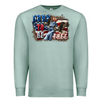 Seafoam Born to be free Premium Sweatshirt - CowGirlArtShop