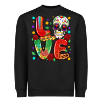 Black cinco de mayo love Heavyweight Sweatshirt - LillyAllenDesigns