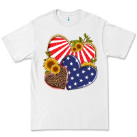 White america heart and sunflower Premium Tee - Artiststas