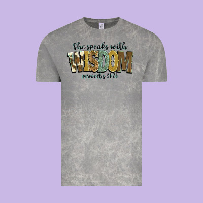 She Speaks With Wisdom Proverbs 31 26 Vintage Tee Designed By Nancycooperartshop