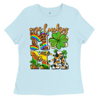 Baby Blue one lucky mama Ladies Tee - AdoDesignShop