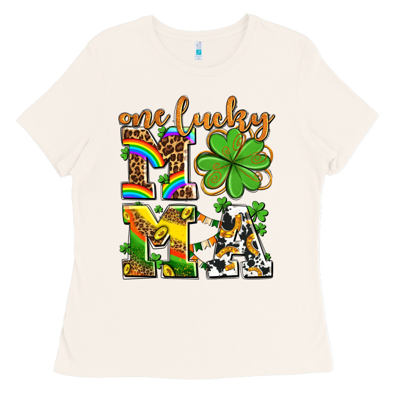 One Lucky Mama Ladies Tee by AdoDesignShop | Teevron