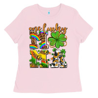 Bubblegum Pink one lucky mama Ladies Tee - AdoDesignShop