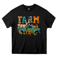 Black farm life farm animals truck Heavy Core Tee - Jasminsmagicworld
