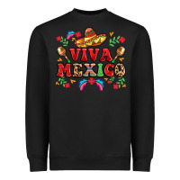 Black viva mexico Heavyweight Sweatshirt - LillyAllenDesigns