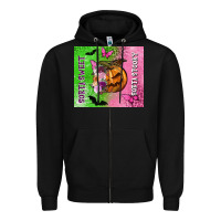 Black Sorta sweet sorta spooky Zipper Hoodie - NancyCooperArtShop