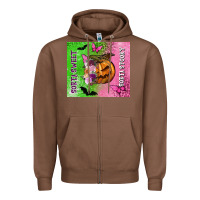 Chestnut Sorta sweet sorta spooky Zipper Hoodie - NancyCooperArtShop