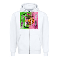 White Sorta sweet sorta spooky Zipper Hoodie - NancyCooperArtShop
