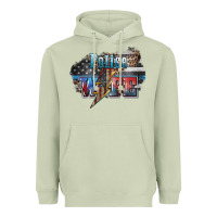 Matcha Police wife lightning bolt 4th of july Heavyweight Hoodie - HowdyJamesFarm