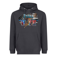 Smoke Police wife lightning bolt 4th of july Heavyweight Hoodie - HowdyJamesFarm
