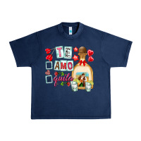 Navy te amo te quila Urban Heavy Tee - NancyCooperArtShop