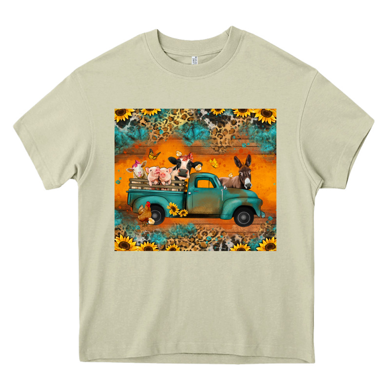 Farm Animals Truck Heavy Core Tee by Jasminsmagicworld | Teevron