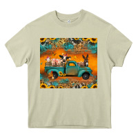 Mossy farm animals truck Heavy Core Tee - Jasminsmagicworld