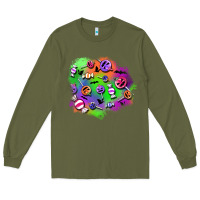 Army Green halloween candy patches Long Sleeve Tee - BundleAndBundleShop