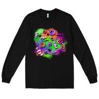 Black halloween candy patches Long Sleeve Tee - BundleAndBundleShop
