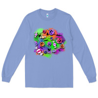 Colony Blue halloween candy patches Long Sleeve Tee - BundleAndBundleShop